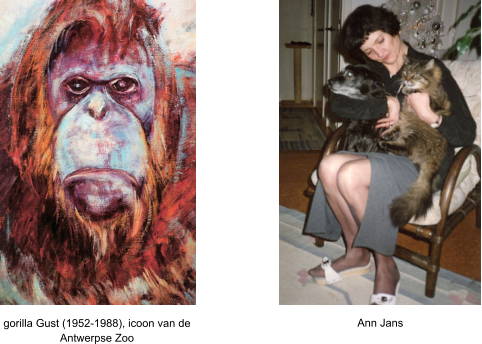 gorilla Gust (1952-1988), icoon van de Antwerpse Zoo Ann Jans